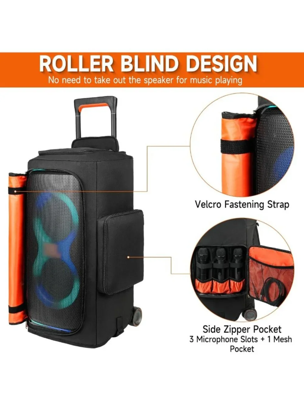 Speaker Case for JBL PartyBox 320/310 - Durable, Stylish Protection & Bottomless
